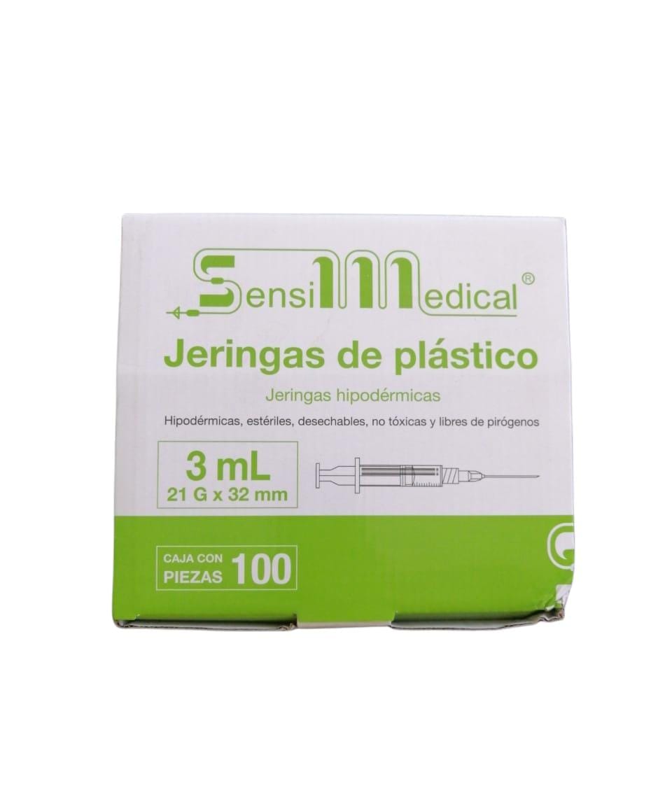 Jeringa sensimedical 3ml 21x32 c/100