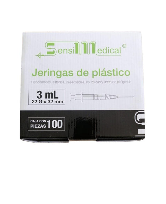 Jeringa sensimedical 3ml 22x32 c/100